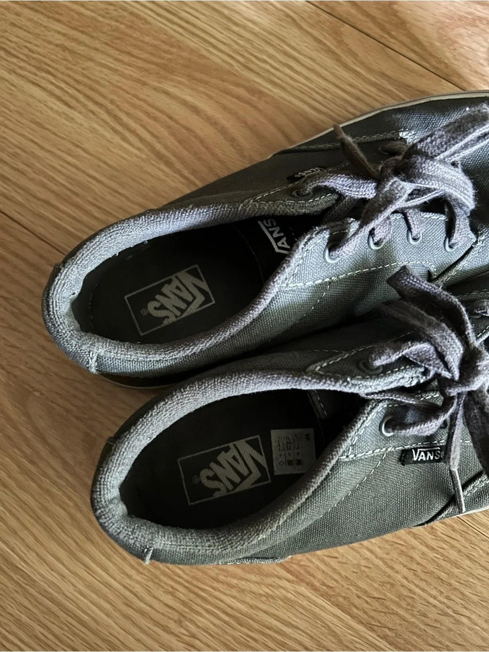 Vans Gray Winston Pewter Off the Wall Sneakers Youth Size 5.5